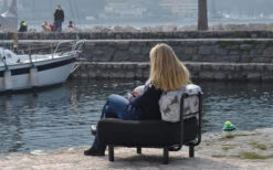 One Bar Element 1 Aufblasbarer Sessel / Sitzelement Light Grey / Red -Roben Peak Geschaft 365732 2413676 4