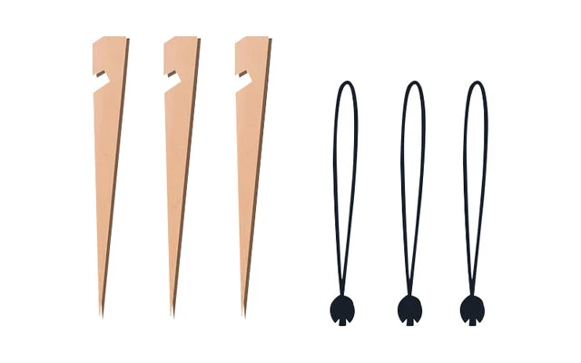 Bent Holz Heringe 3er Pack 3 Bent Holz Heringe 3er Pack