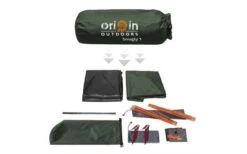 Origin Outdoors Snugly Kuppelzelt 1 Person -Roben Peak Geschaft 528651 3493432