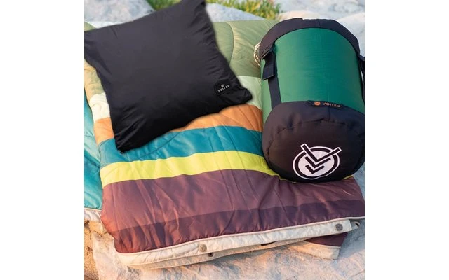 Voited Recycled Ripstop Reisedecke Camp Vibes / Tree Green 3 Voited Recycled Ripstop Reisedecke Camp Vibes / Tree Green