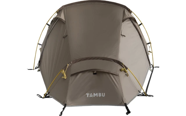 Tambu Natuna 2 Personen Trekking Tunnelzelt Braun 6 Tambu Natuna 2 Personen Trekking Tunnelzelt Braun – Bild 4