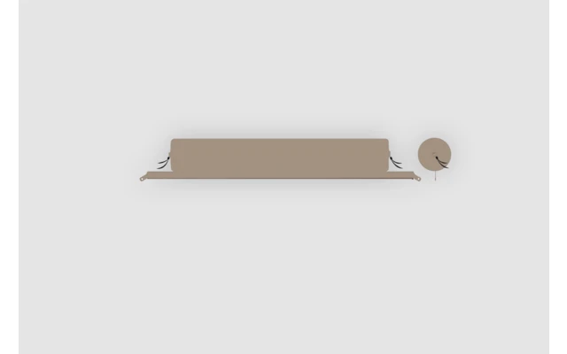 Bent Verbindbare Kissenrolle Zip Lounger XL 175 X 30 Cm Ocker 4 Bent Verbindbare Kissenrolle Zip Lounger XL 175 X 30 Cm Ocker – Bild 2