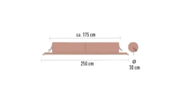 Bent Verbindbare Kissenrolle Zip Lounger XL 175 X 30 Cm Türkis -Roben Peak Geschaft 612391 4437127 1