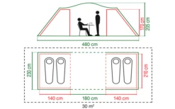 Coleman Spruce Falls 4 Tunnelzelt -Roben Peak Geschaft 629239 4441127