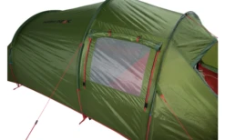 High Peak Falcon 3 LW Lightweight 3 Personen Tunnelzelt Aluminium Gestänge Olive/rot -Roben Peak Geschaft 733031 4904030