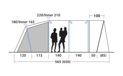 Outwell Avondale 6PA Tunnelzelt -Roben Peak Geschaft 748511 5008592