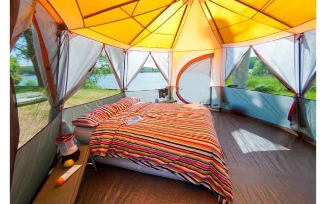 Coleman Octagon Familienzelt Für 8 Personen Orange 5 Coleman Octagon Familienzelt Für 8 Personen Orange – Bild 3